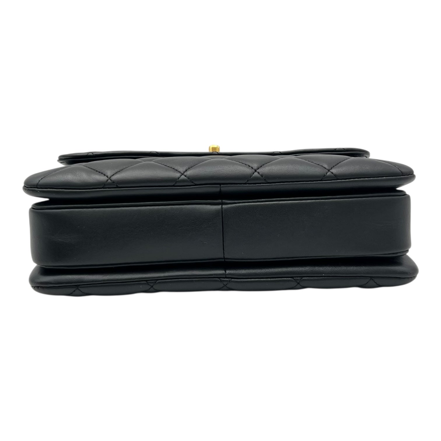 Chanel Trendy CC Top Handle Bag Black in Lambskin, Gold hardware_5
