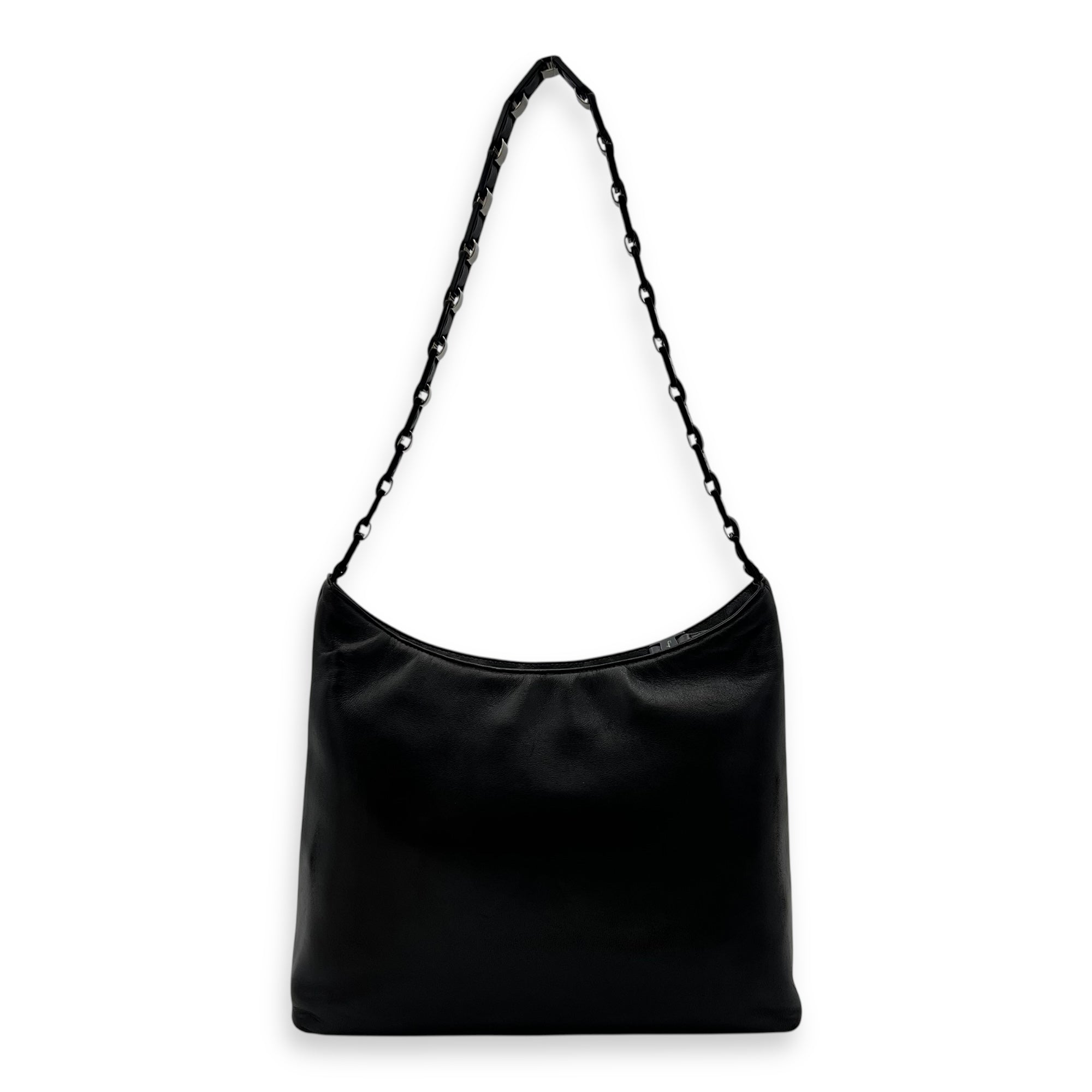 Salvatore Ferragamo Others Shoulder Bag Black in Calfskin, Silver hardware_1