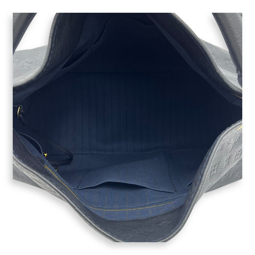 Louis Vuitton Artsy Top Handle Bag Blue in Monogram Empreinte Leather, Gold hardware_6