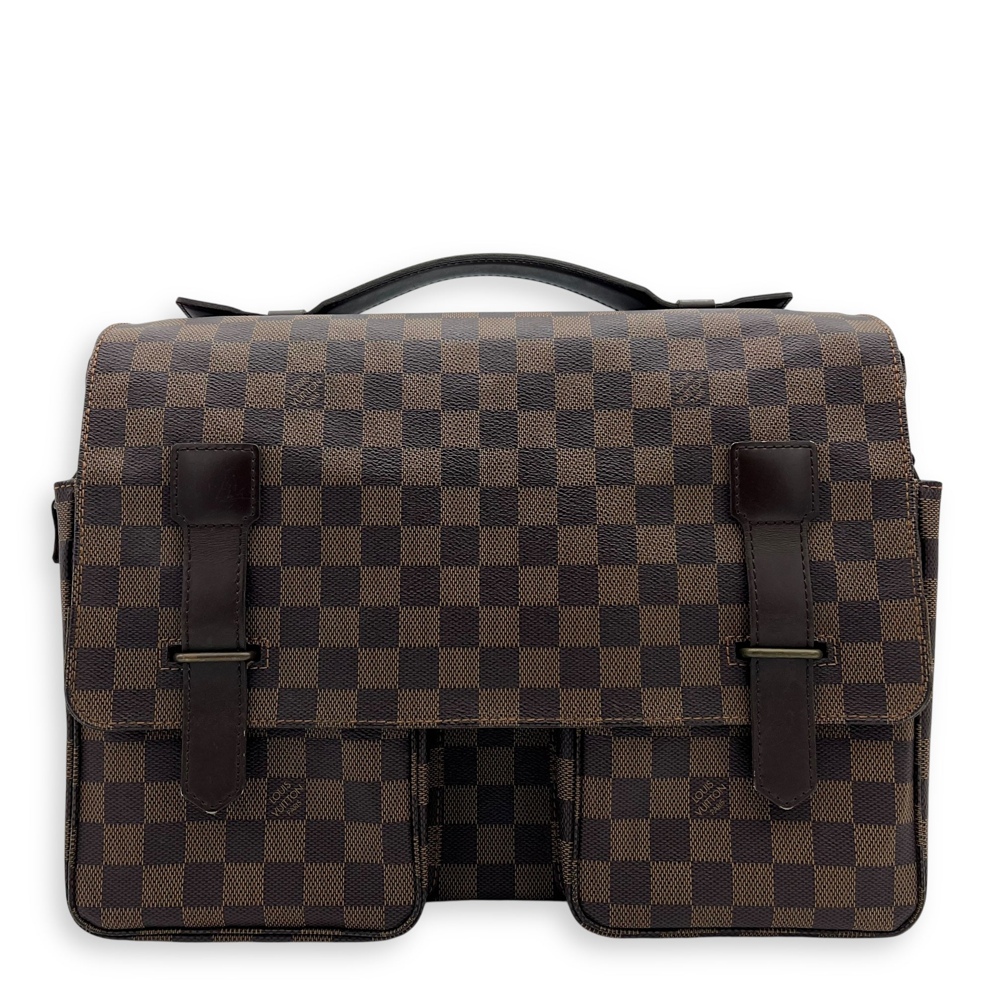Louis Vuitton broadway Messenger Brown in Coated Canvas, Silver hardware_1