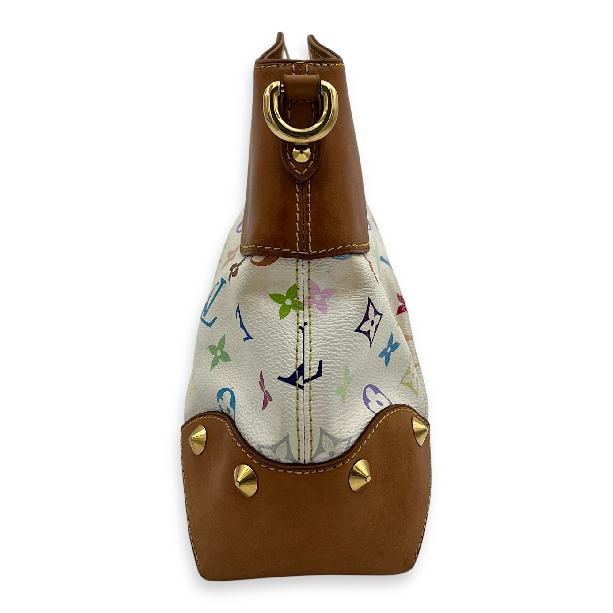 Louis Vuitton Judy x Murakami MM Multi-colour Top Handle Bag in Monogram Coated Canvas, Gold hardware_4