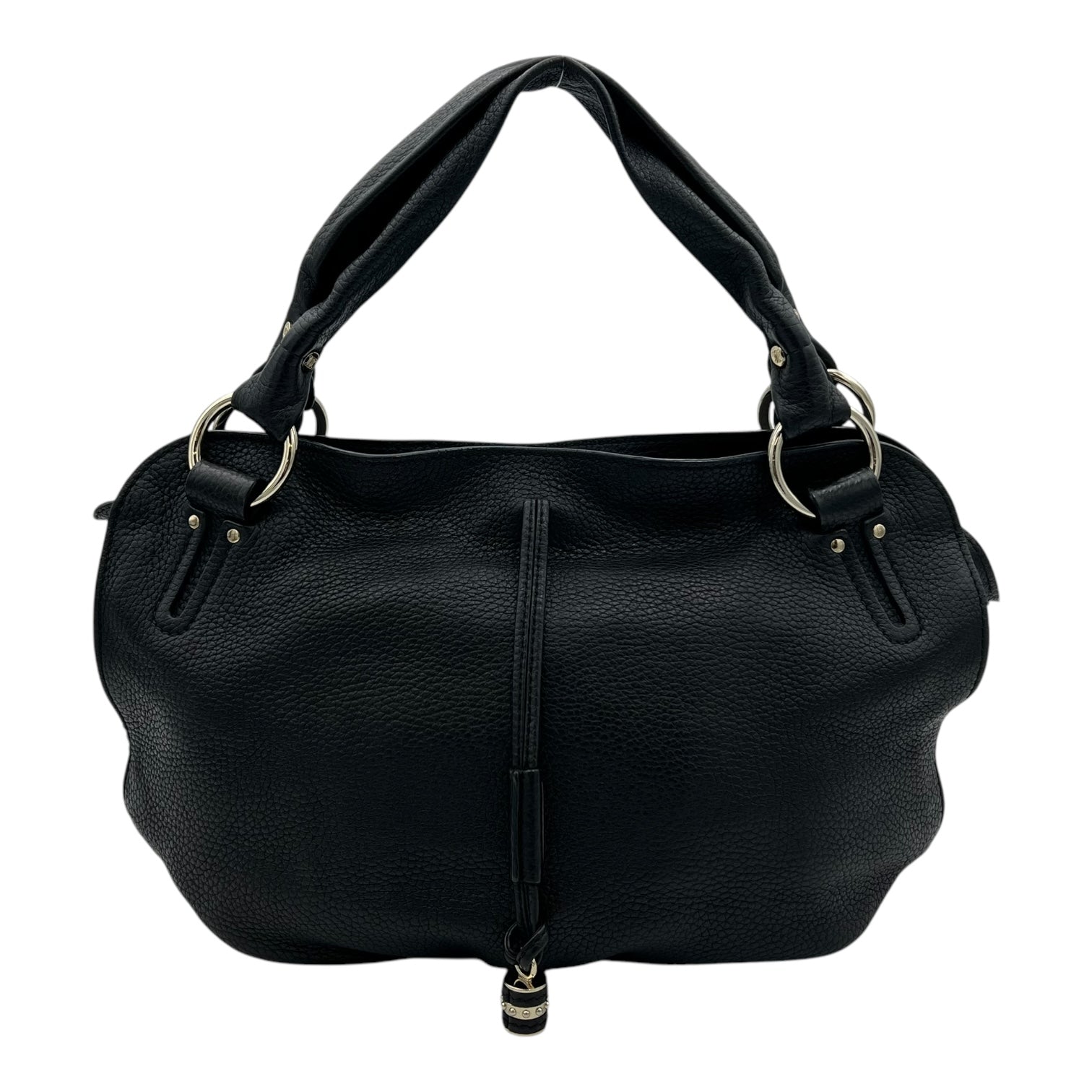 Bittersweet  Top Handle Bag Medium Black in Calfskin, Gold hardware