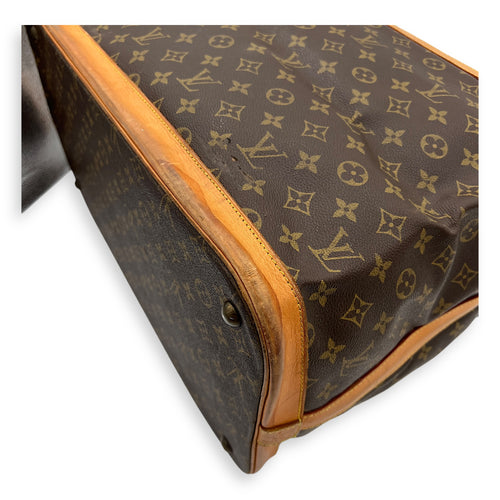 Cruiser Top Handle Bag Brown in Monogram Coated Canvas, Gold hardware