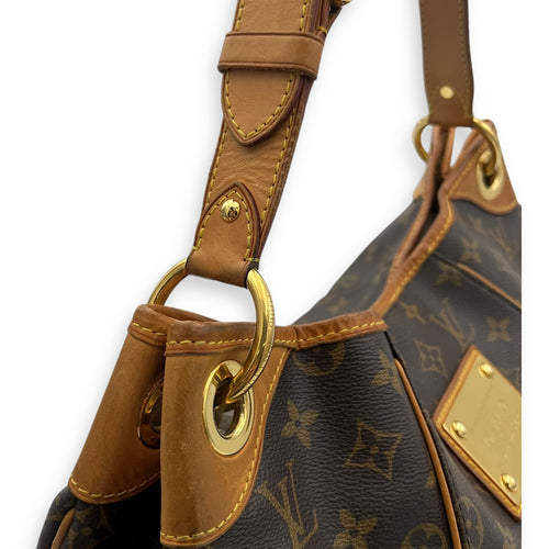 Louis Vuitton Galleria Shoulder Bag Brown in Monogram Coated Canvas, Gold hardware_10