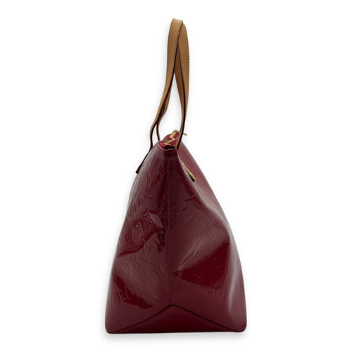 Louis Vuitton Bellevue Top Handle Bag Red in Patent Leather, Gold hardware_3