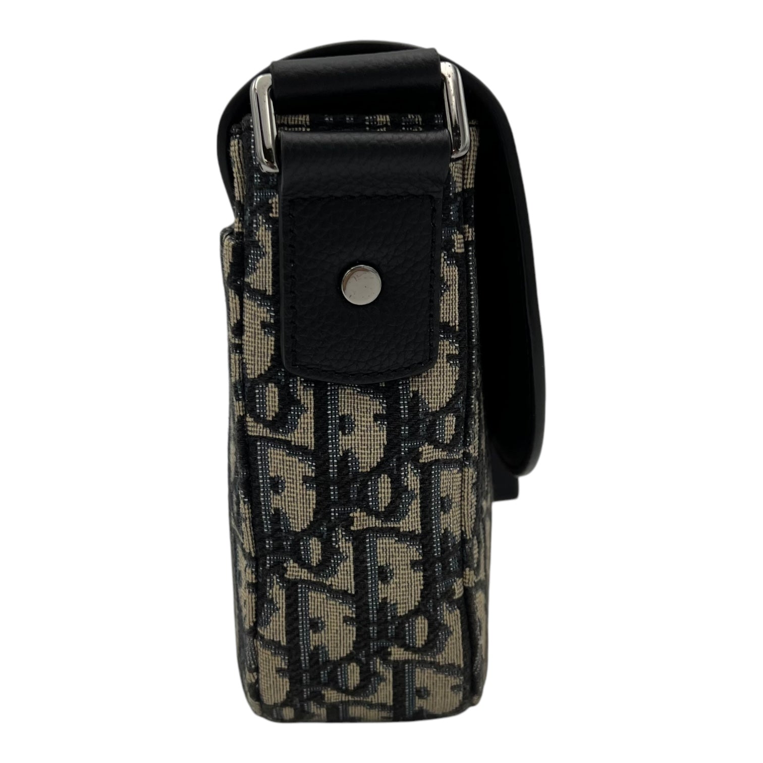 Christian Dior Saddle Brown Messenger in Jacquard, Silver hardware_3