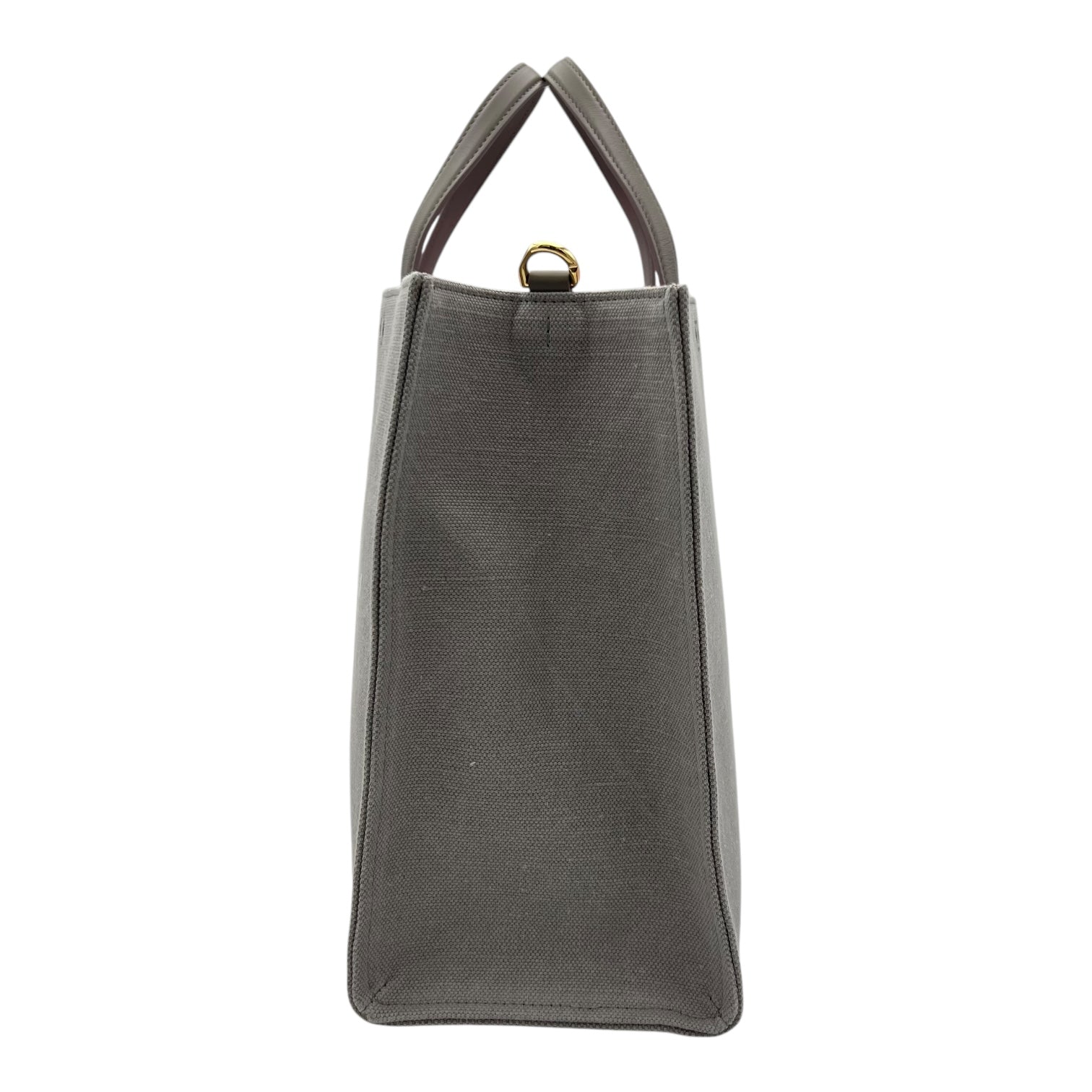 Givenchy Logo Top Handle Bag Grey in Canvas_3