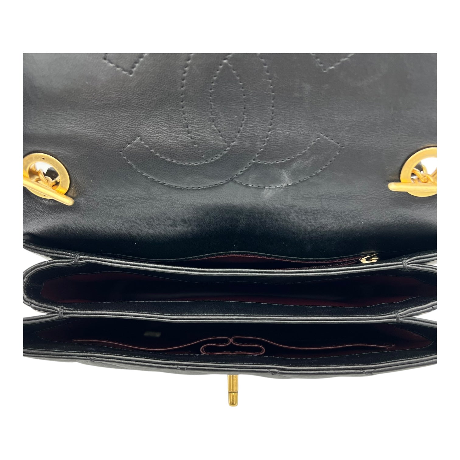 Chanel Trendy CC Top Handle Bag Black in Lambskin, Gold hardware_6