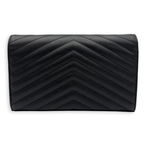 Saint Laurent Woc Crossbody Bag Medium Black in Calfskin, Gold hardware_2