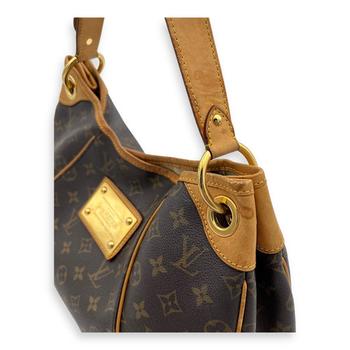 Louis Vuitton Galleria Top Handle Bag MM Brown in Monogram Coated Canvas, Gold hardware_8