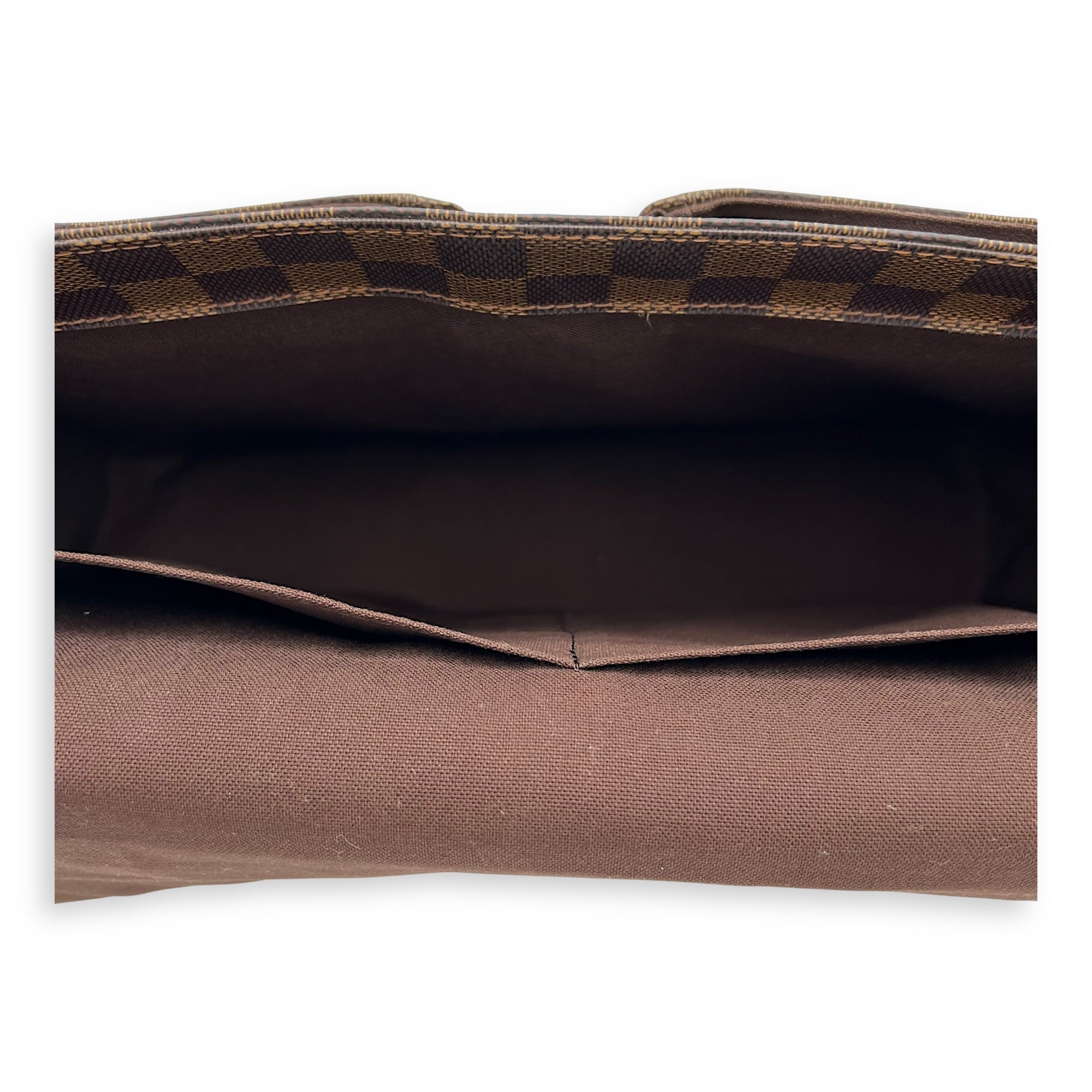 Louis Vuitton broadway Messenger Brown in Coated Canvas, Silver hardware_6