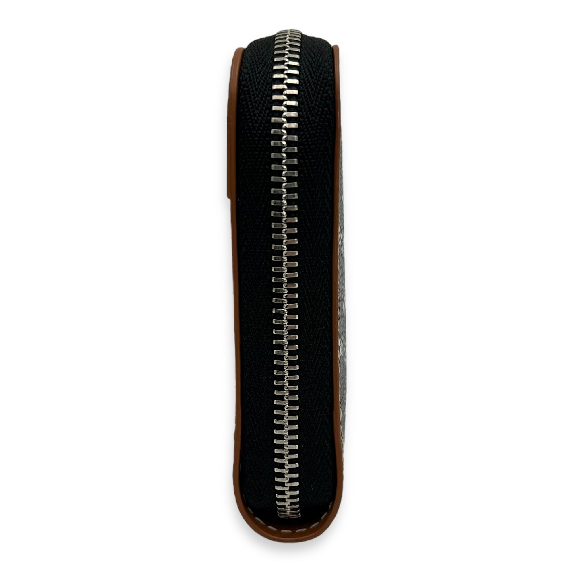 Goyard Matignon Wallet Brown in Coated Canvas, Silver hardware_4