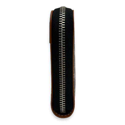 Goyard Matignon Wallet Brown in Coated Canvas, Silver hardware_4