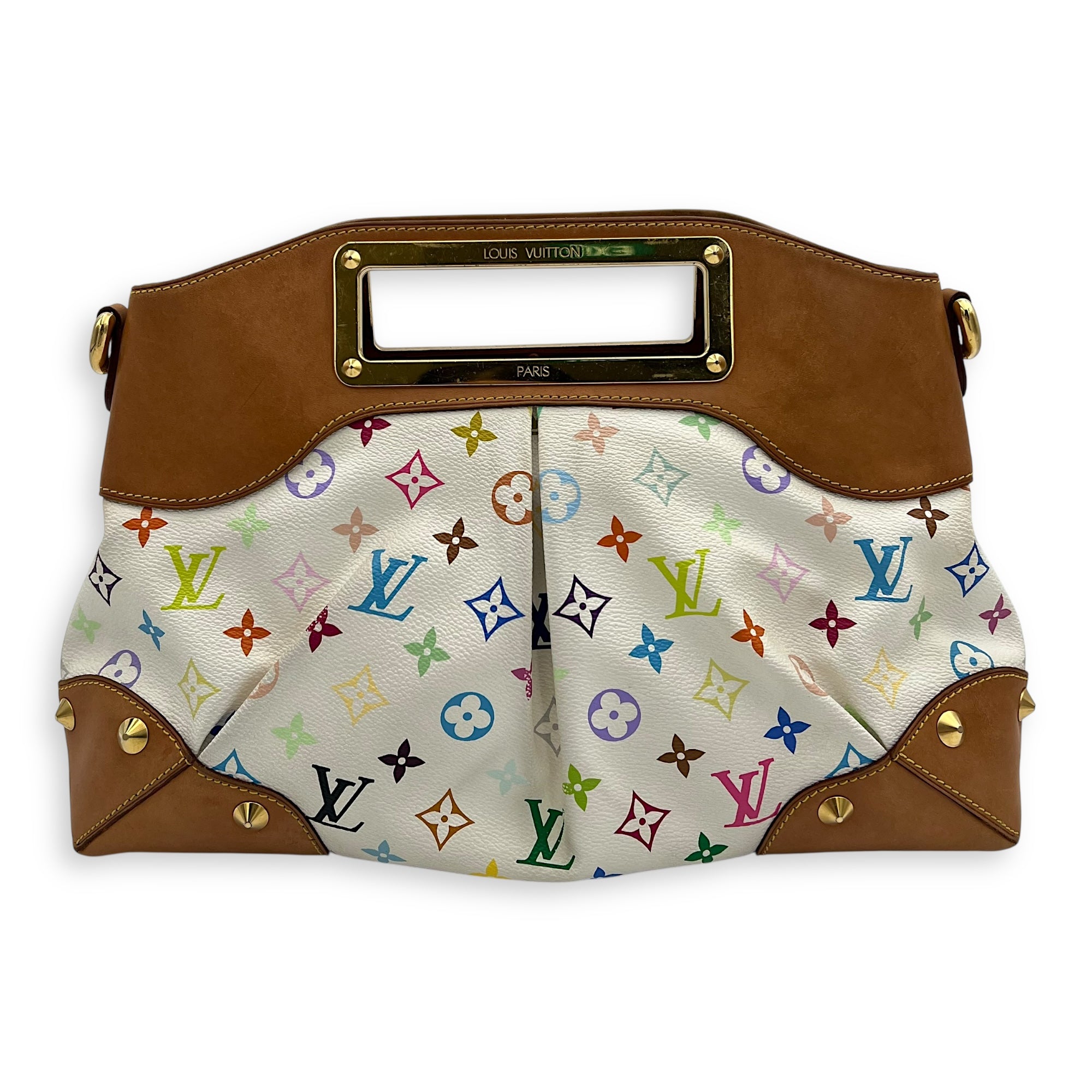Louis Vuitton Judy x Murakami MM Multi-colour Top Handle Bag in Monogram Coated Canvas, Gold hardware_2
