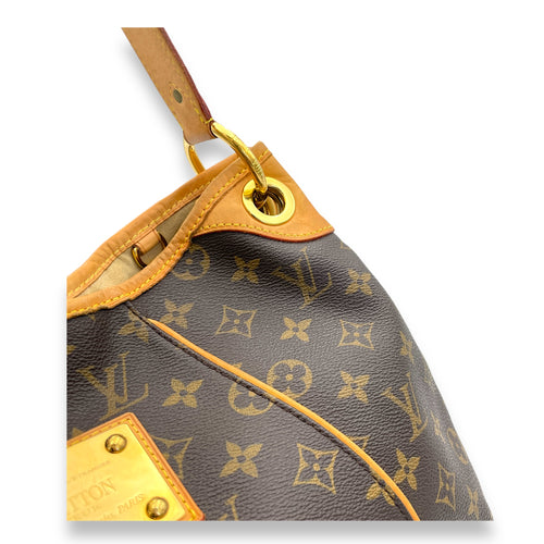 Galleria Shoulder Bag Brown in Monogram Coated Canvas, Gold hardware