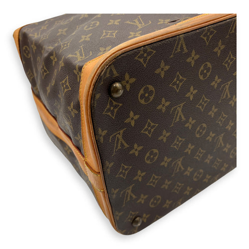 Cruiser Top Handle Bag Brown in Monogram Coated Canvas, Gold hardware