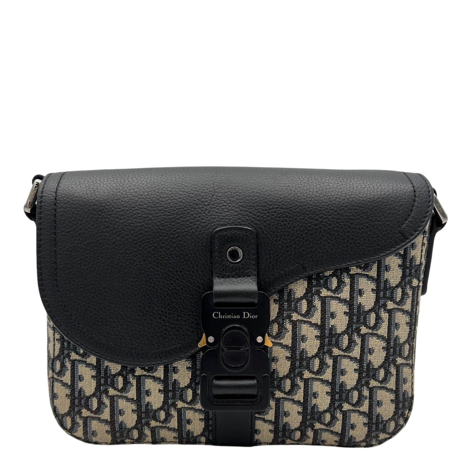 Christian Dior Saddle Brown Messenger in Jacquard, Silver hardware_1