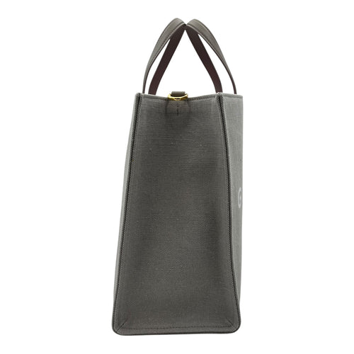 Givenchy Logo Top Handle Bag Grey in Canvas_4