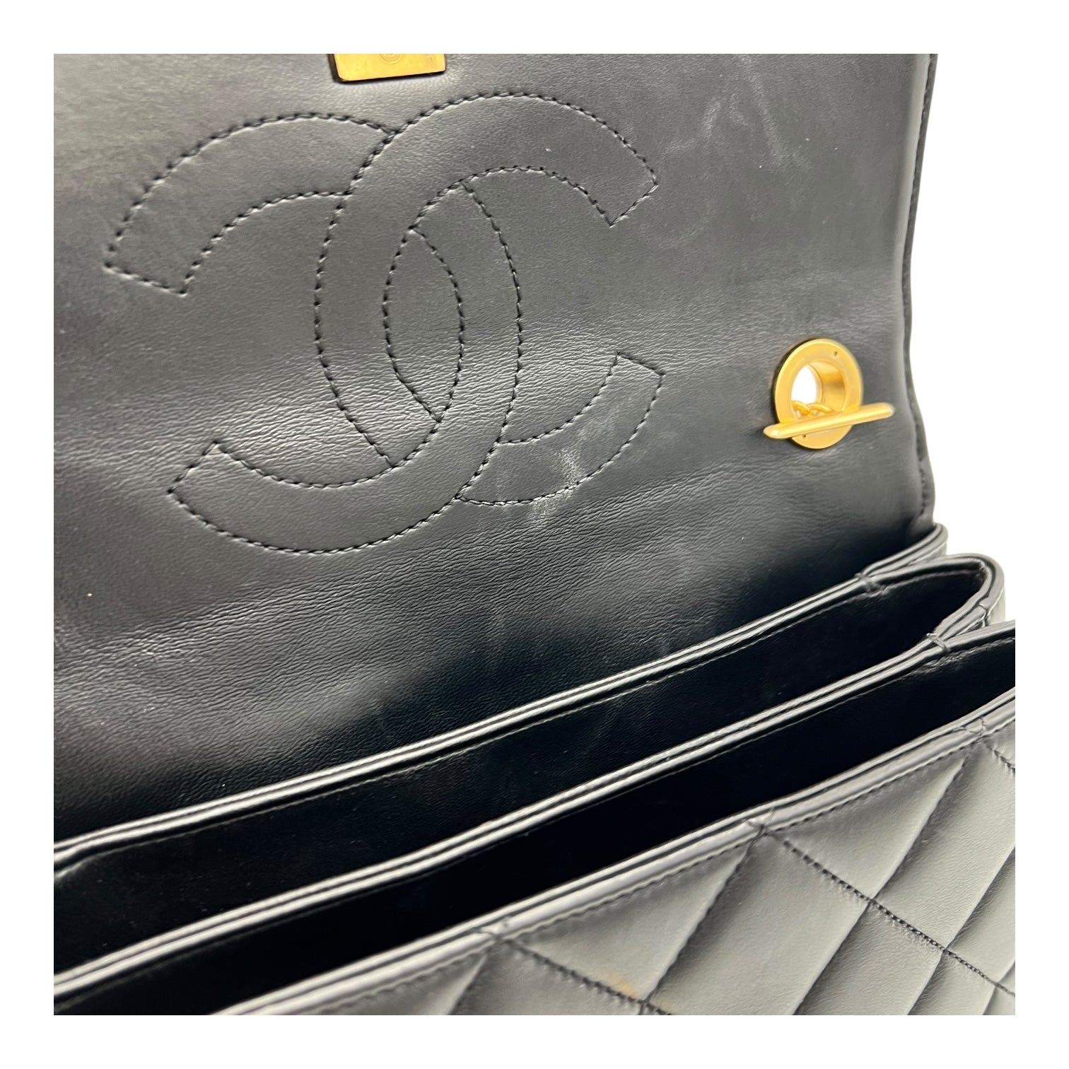 Chanel Trendy CC Top Handle Bag Black in Lambskin, Gold hardware_7