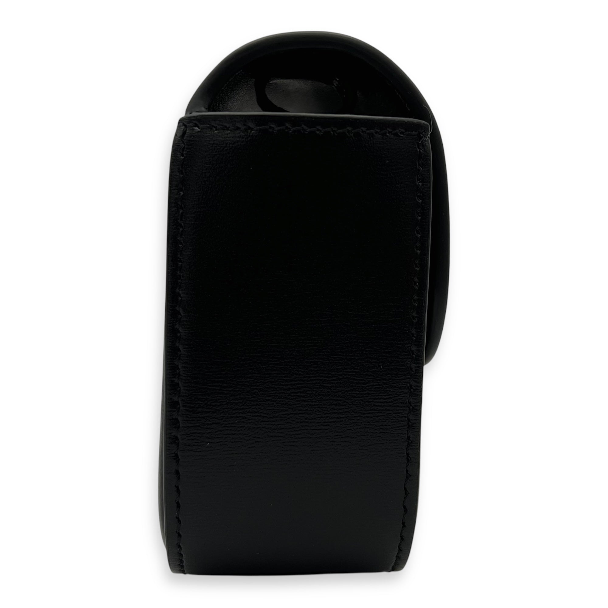 Celine Claude Crossbody Bag Black in Calfskin, Gold hardware_3
