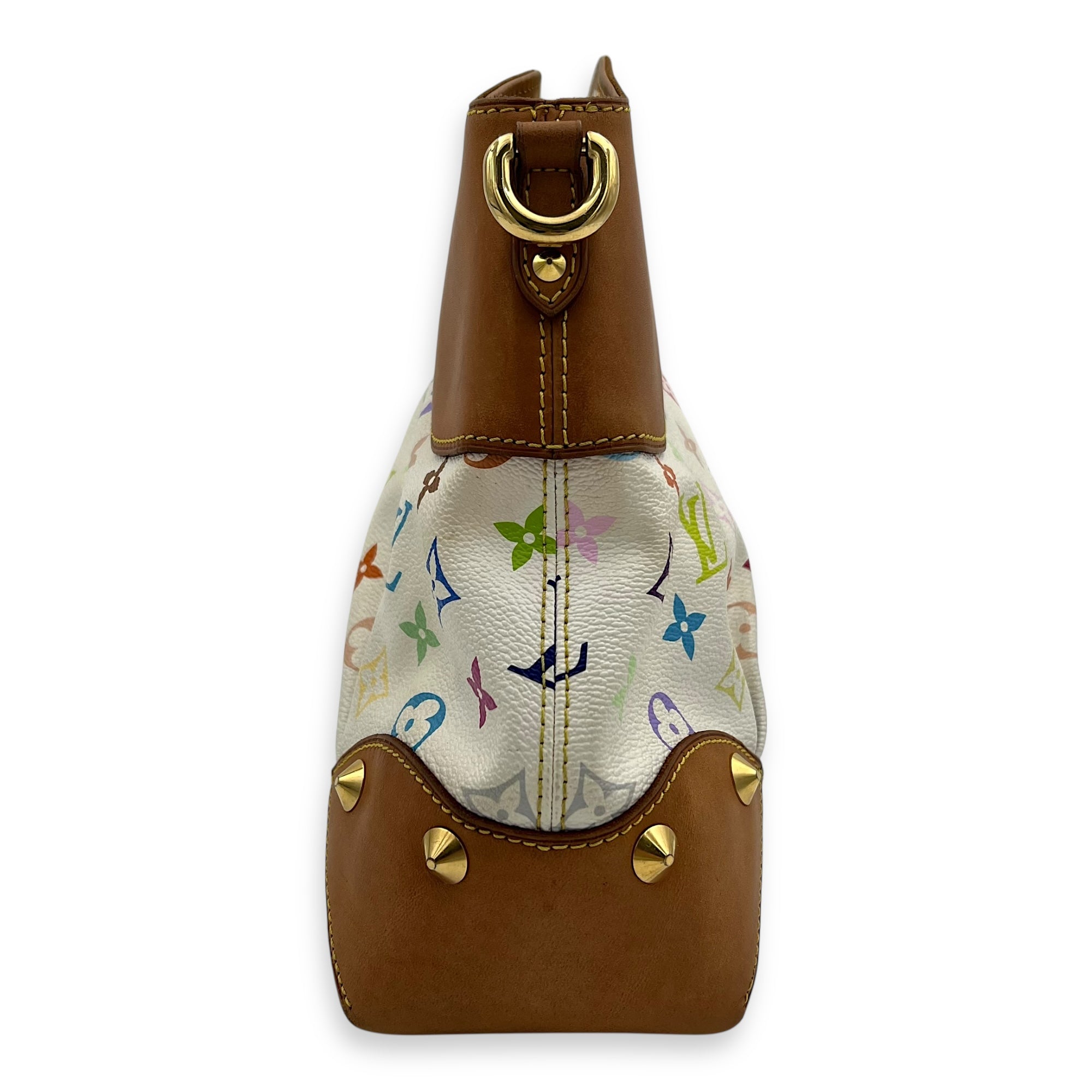 Louis Vuitton Judy x Murakami MM Multi-colour Top Handle Bag in Monogram Coated Canvas, Gold hardware_3