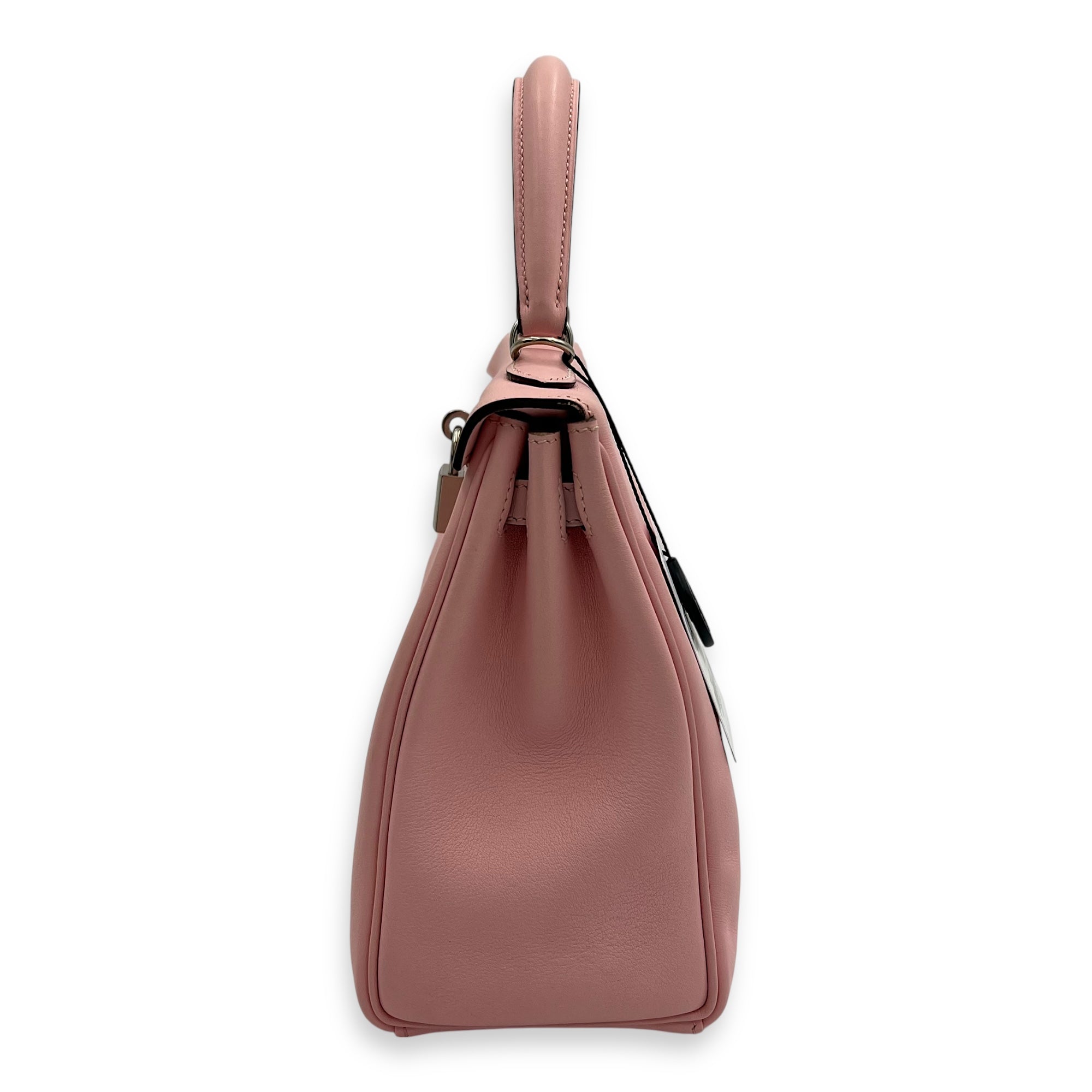 Hermès Kelly 25 Sakura Pink Top Handle Bag in Swift, Palladium hardware_4