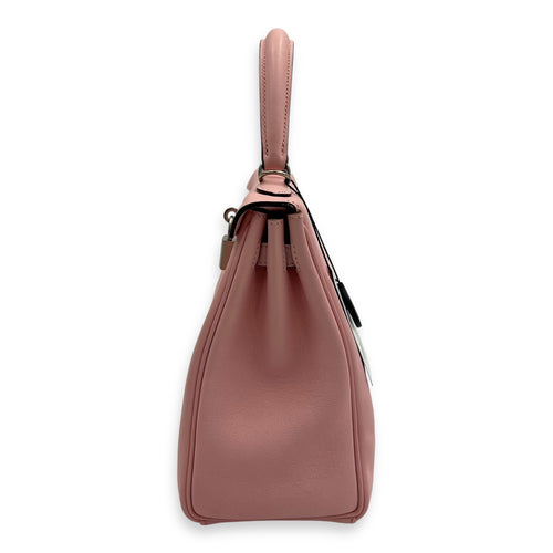 Hermès Kelly 25 Sakura Pink Top Handle Bag in Swift, Palladium hardware_4
