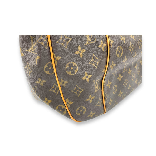 Galleria Shoulder Bag Brown in Monogram Coated Canvas, Gold hardware