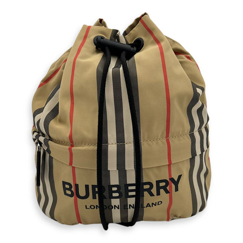 Burberry Checkered Brown Pouch in Nylon_1