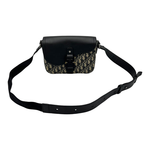 Christian Dior Saddle Brown Messenger in Jacquard, Silver hardware_12