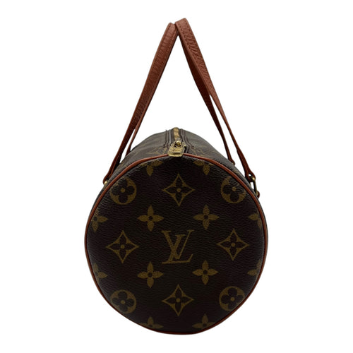 Louis Vuitton Papillon Top Handle Bag 26 Brown in Monogram Coated Canvas, Gold hardware_4