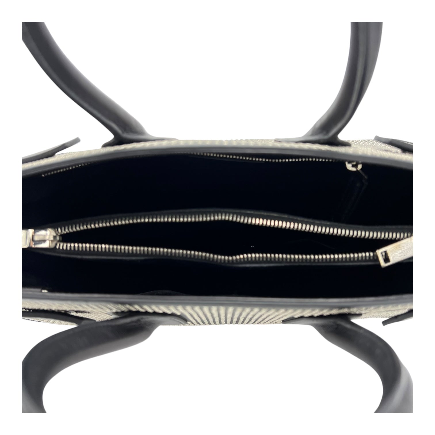 Saint Laurent Sac de Jour Top Handle Bag Black in Calfskin, Silver hardware_6