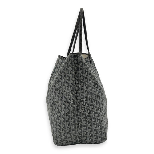 Goyard Saint Louis GM Grey Tote Bag in Coated Canvas, Silver hardware_3