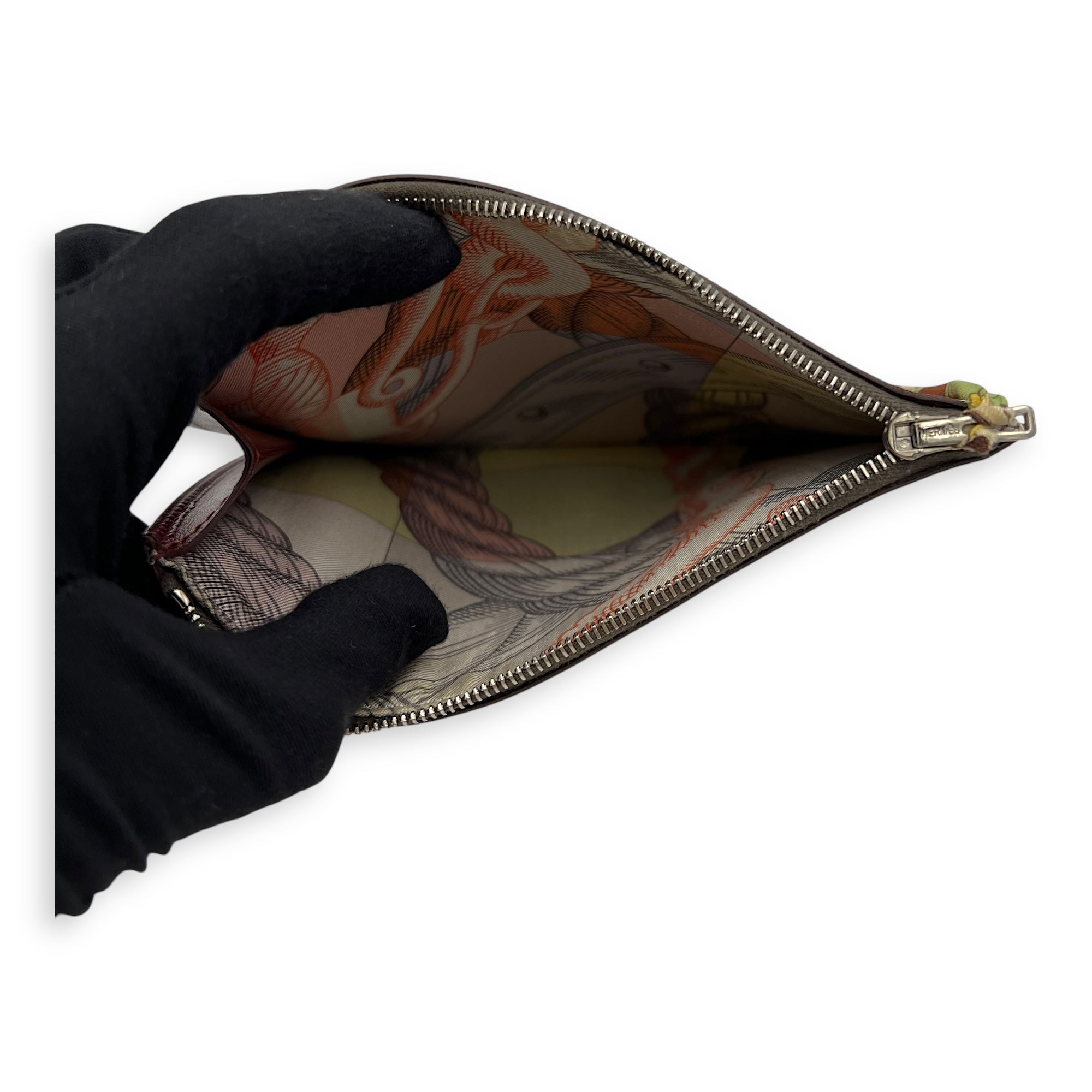 Hermès Flat Brown in Others, Silver hardware_6