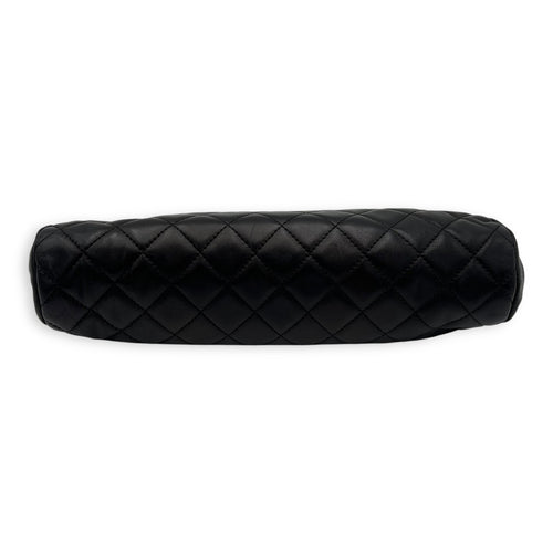 Chanel Kisslock Clutch Black in Lambskin, Gold hardware_5