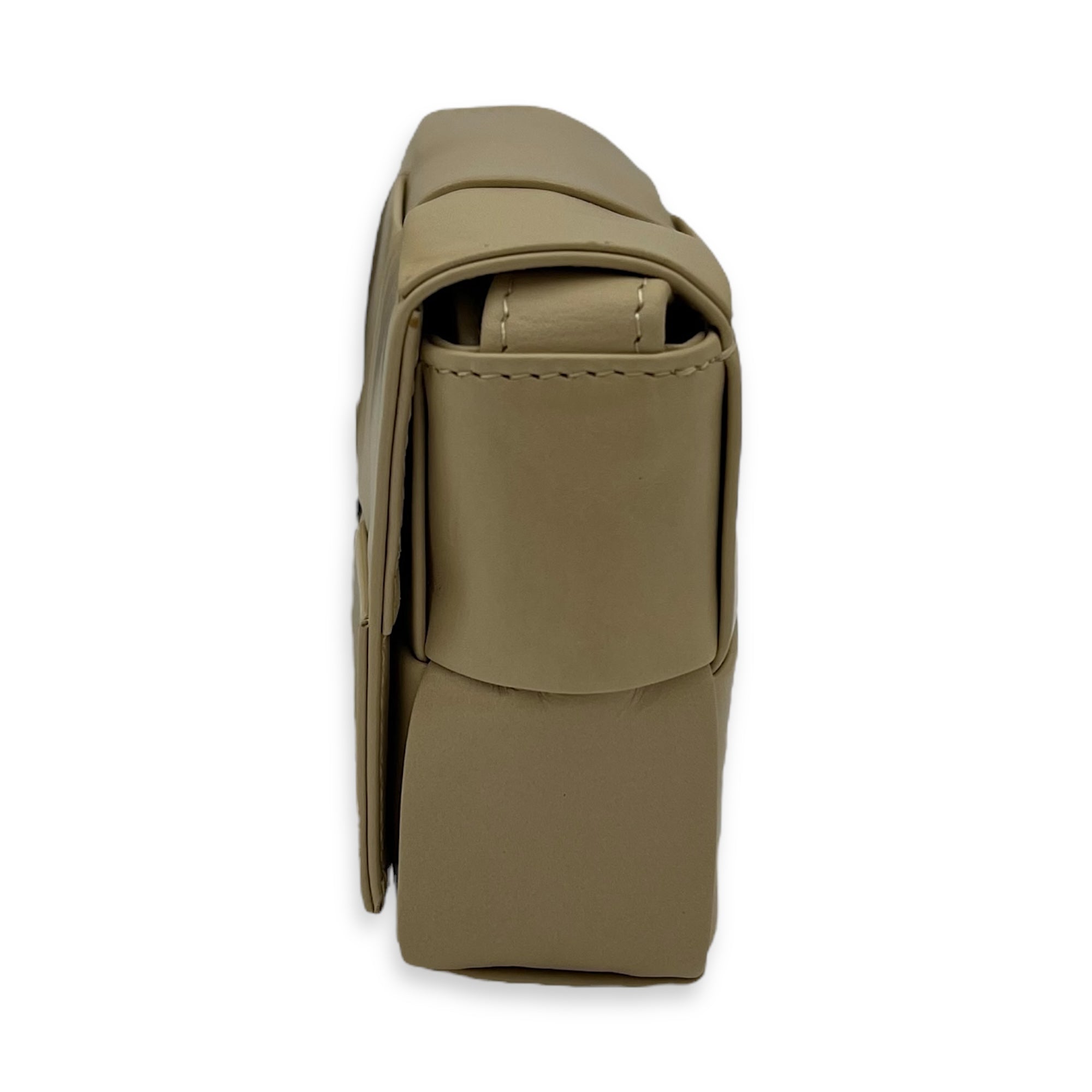 Bottega Veneta Cassette Candy Beige Crossbody Bag in Calfskin