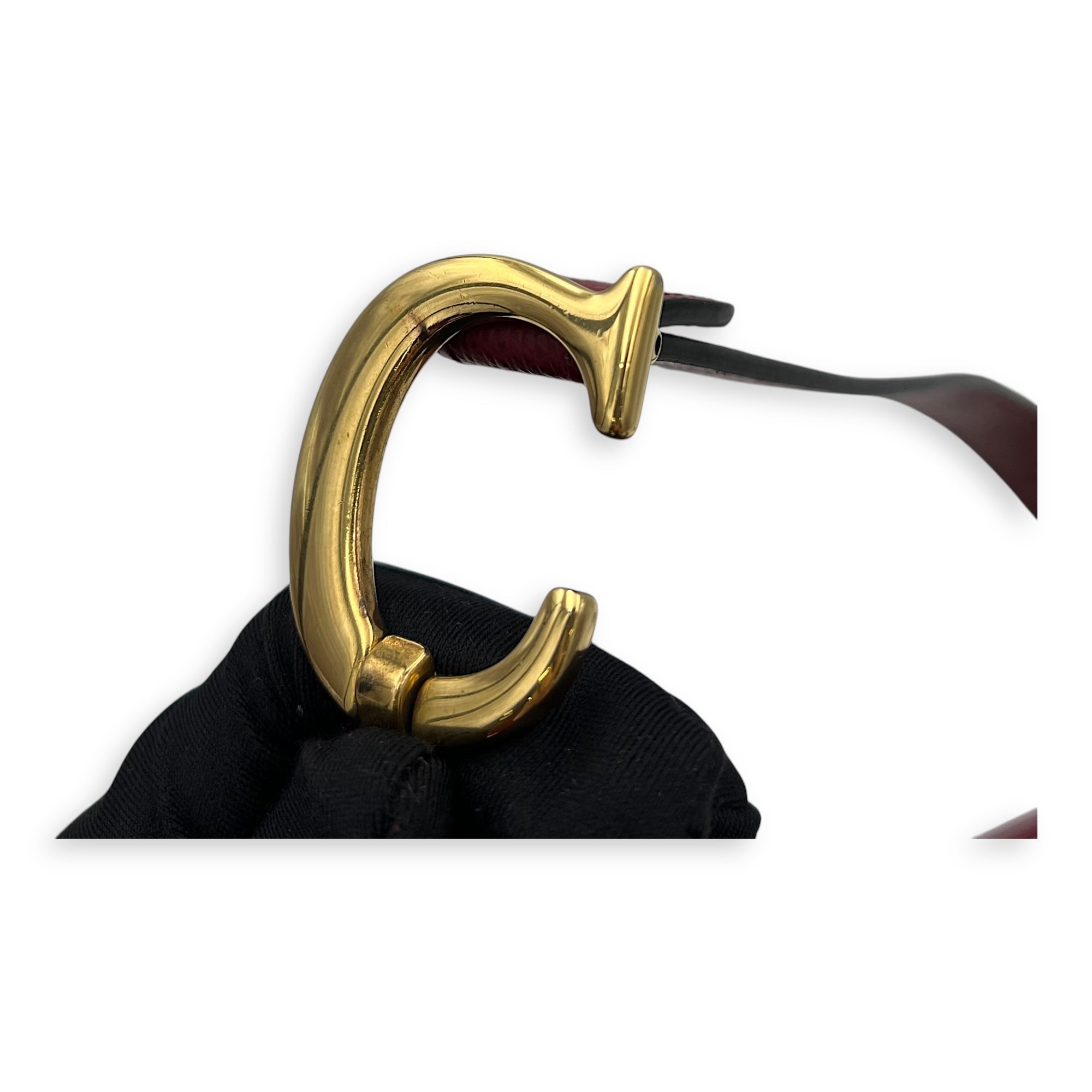 Christian Dior Saddle Medium Red Shoulder Bag in Calfskin, Gold hardware_7