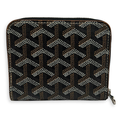 Goyard Matignon Wallet Brown in Coated Canvas, Silver hardware_2