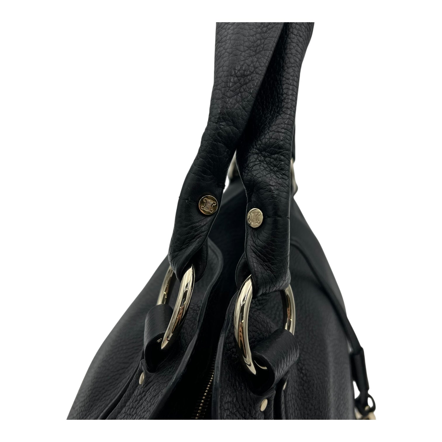 Bittersweet  Top Handle Bag Medium Black in Calfskin, Gold hardware