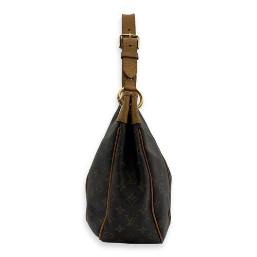 Louis Vuitton Galleria Top Handle Bag MM Brown in Monogram Coated Canvas, Gold hardware_4