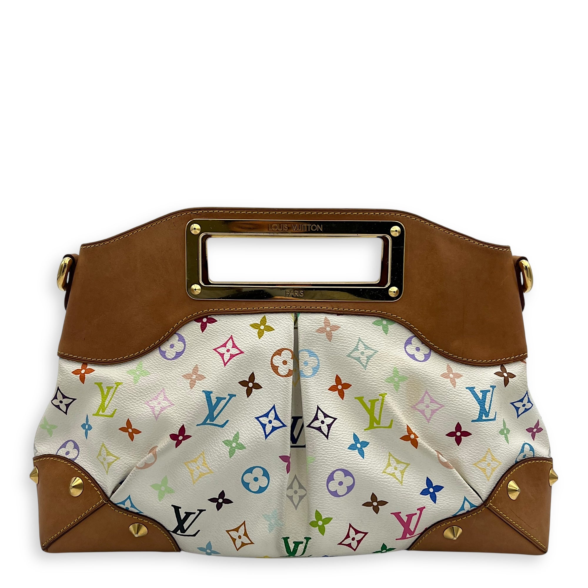 Louis Vuitton Judy x Murakami MM Multi-colour Top Handle Bag in Monogram Coated Canvas, Gold hardware_1