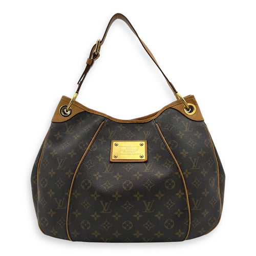 Louis Vuitton Galleria Top Handle Bag MM Brown in Monogram Coated Canvas, Gold hardware_1