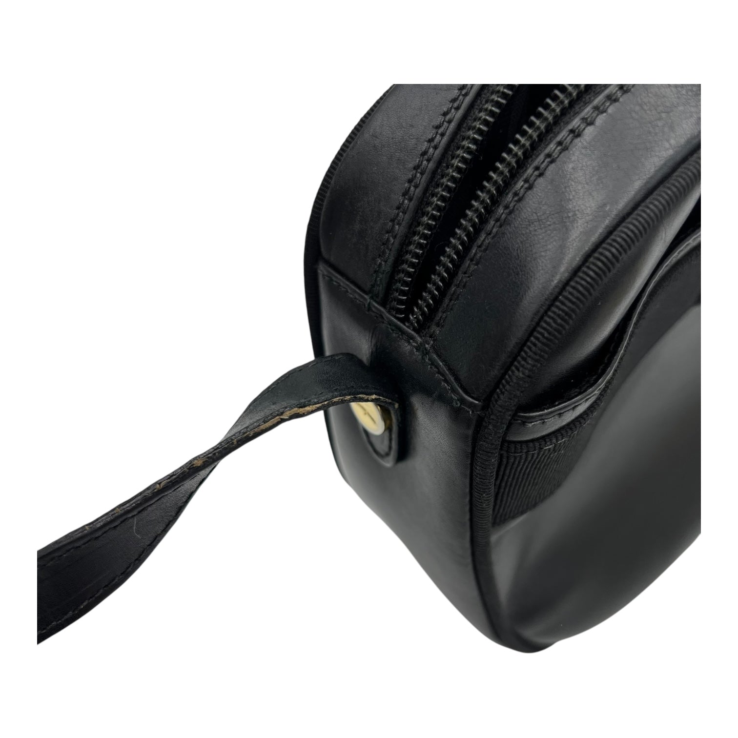 Salvatore Ferragamo Vara Bow Crossbody Bag Black in Calfskin, Gold hardware_7