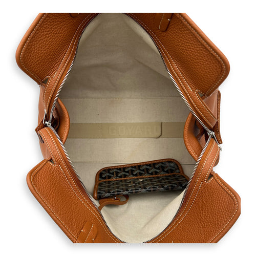Goyard Hardy PM Brown Shoulder Bag in Coated Canvas, Silver hardware_6