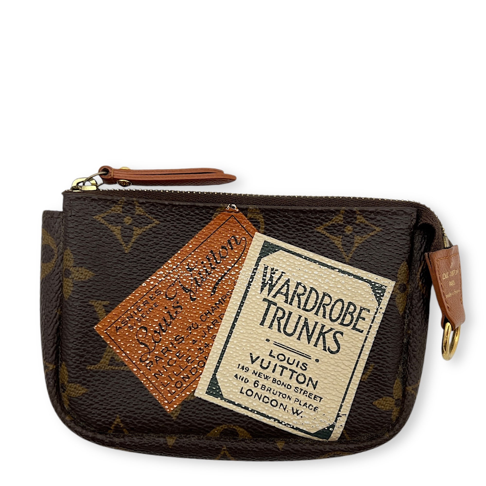 Louis Vuitton Pochette Pouch Mini Brown in Monogram Coated Canvas, Gold hardware_1