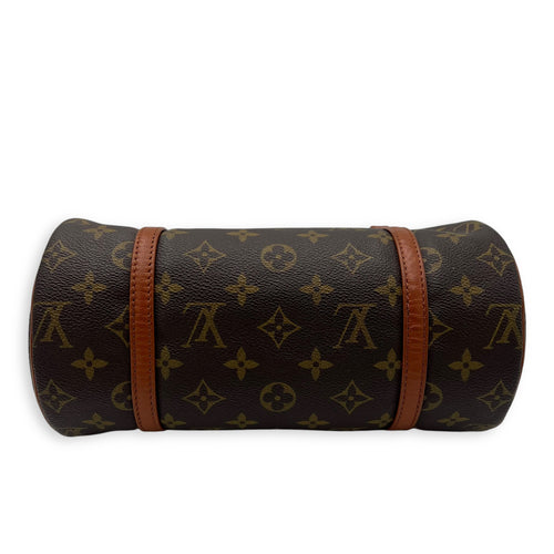 Louis Vuitton Papillon Top Handle Bag Brown in Monogram Coated Canvas, Gold hardware_3