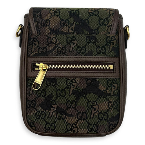 Gucci Gucci x Palace Brown Crossbody Bag in Canvas, Gold hardware_2