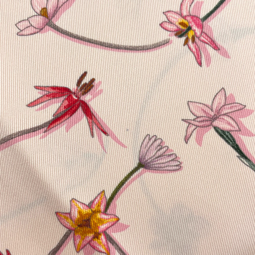 I like Flowers 70 Rose The/Kaki/Prun Scarf