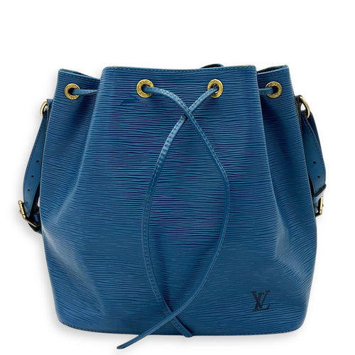 Louis Vuitton Noe Bucket Bag Blue in Epi Leather, Gold hardware_1