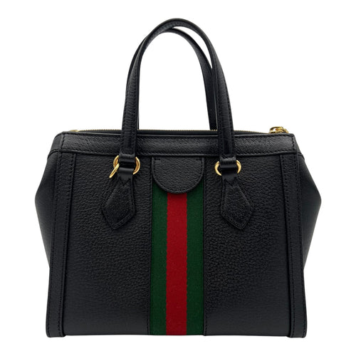 Gucci Ophidia Top Handle Bag Black in Calfskin, Gold hardware_1